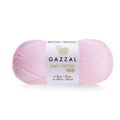 Пряжа Gazzal Baby Cotton 205 (514); Состав: 50% Хлопок, 50% Акрил; 50 гр/205 м